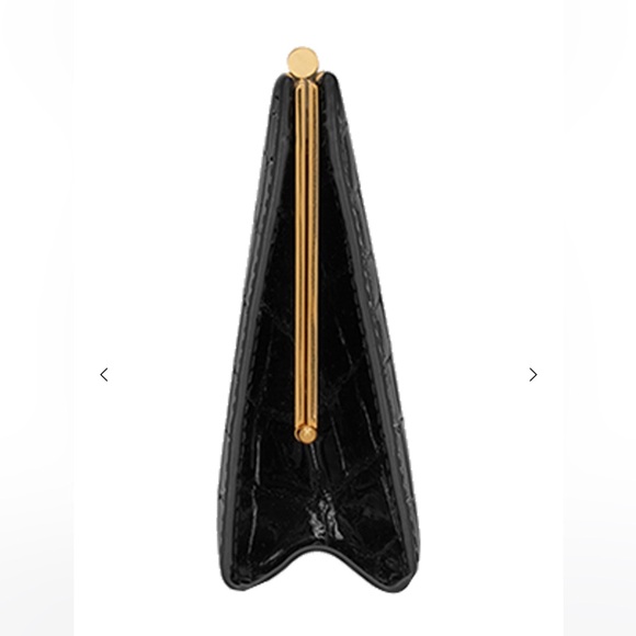 Saint Laurent midnight croc effect leather clutch - Picture 10 of 10